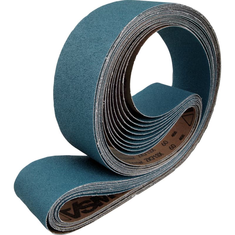 Sanding belt, grain: 60, zirconia alumina, 13 x 610 mm