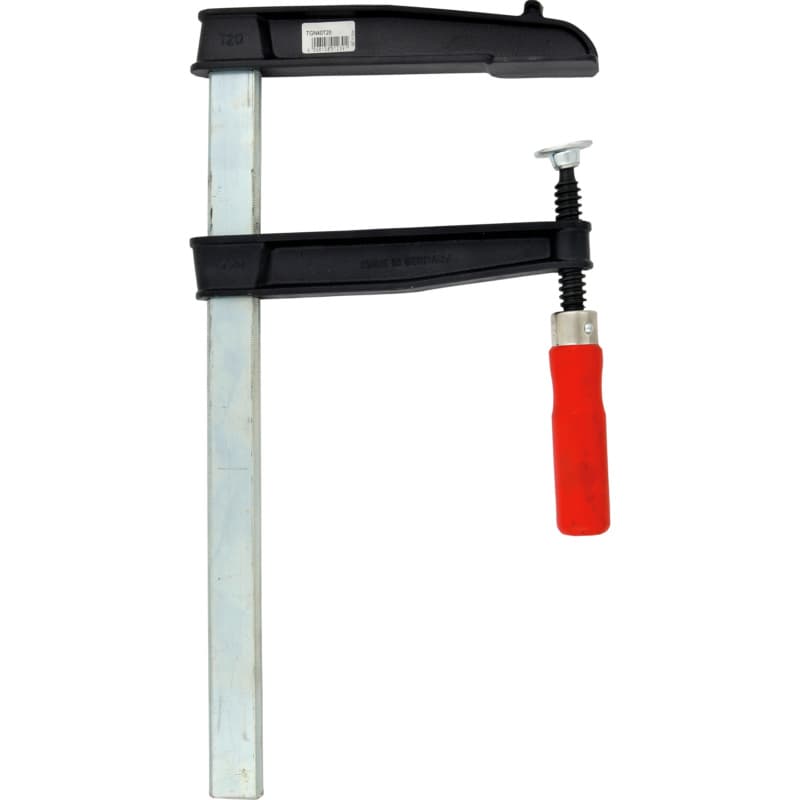 Deep throat screw clamp, throat depth 200 mm, clamping width 400 mm