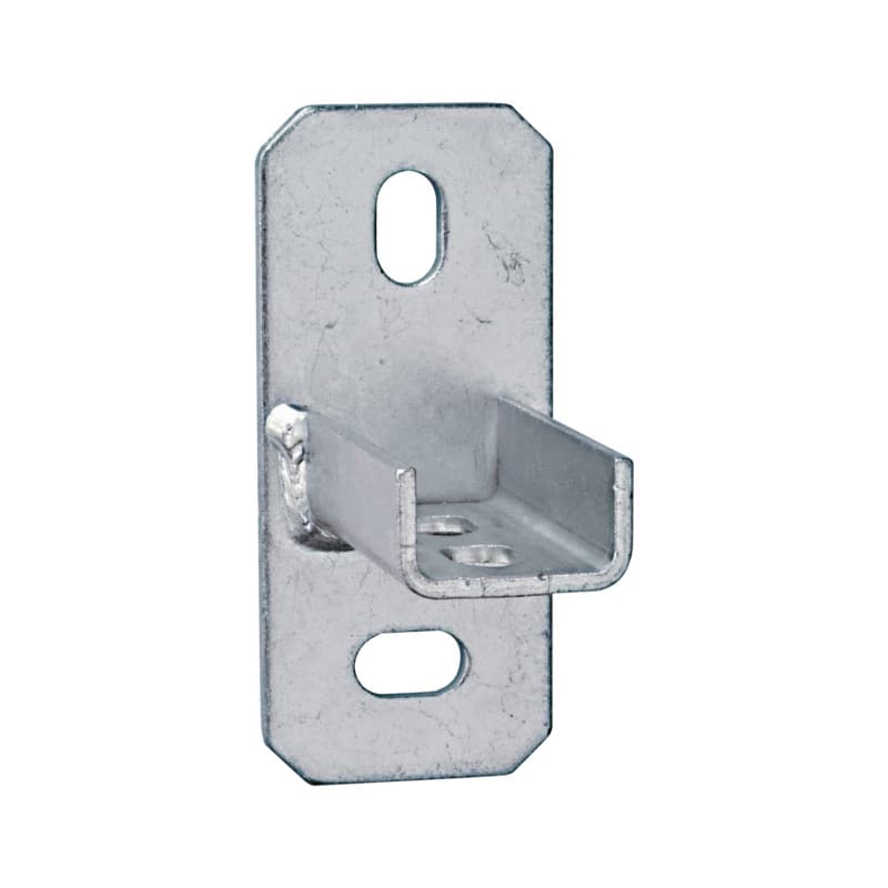 recamo rail lug, upright, galvanised, type 27/28