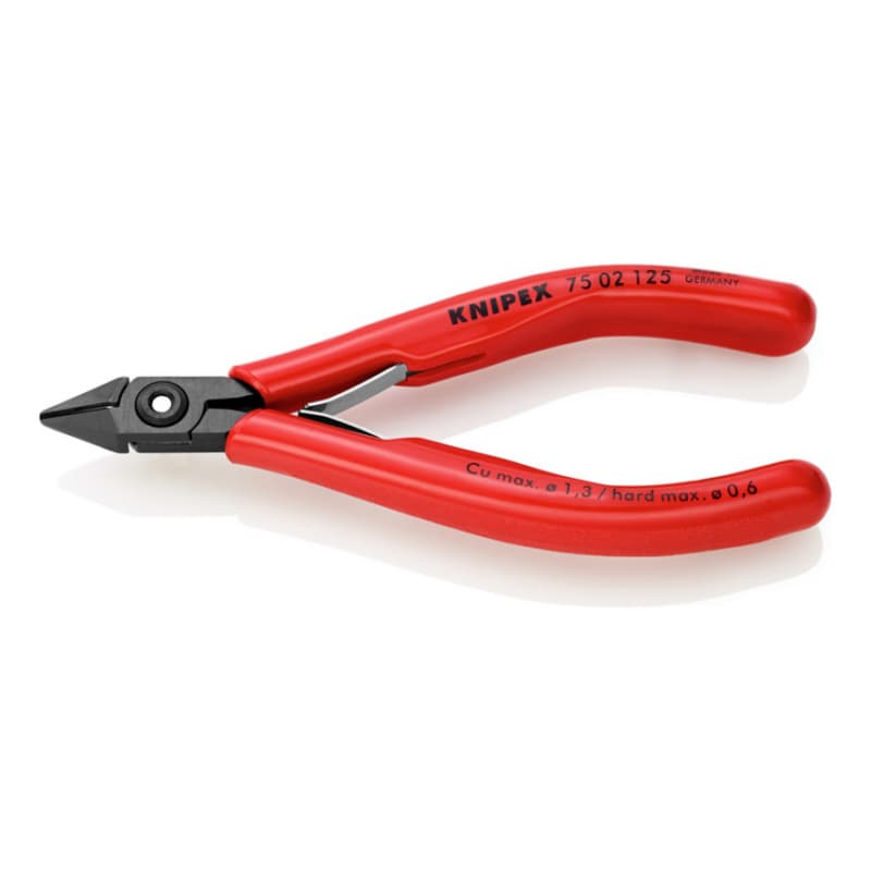 Knipex electronics side cutters, very slim design 125 mm