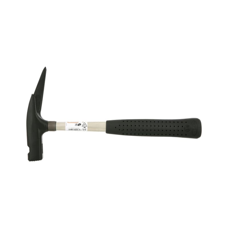 Roofer's hammer, TÜV-tested DIN 7239 w. magnetic nail holder w. locking pin 600g
