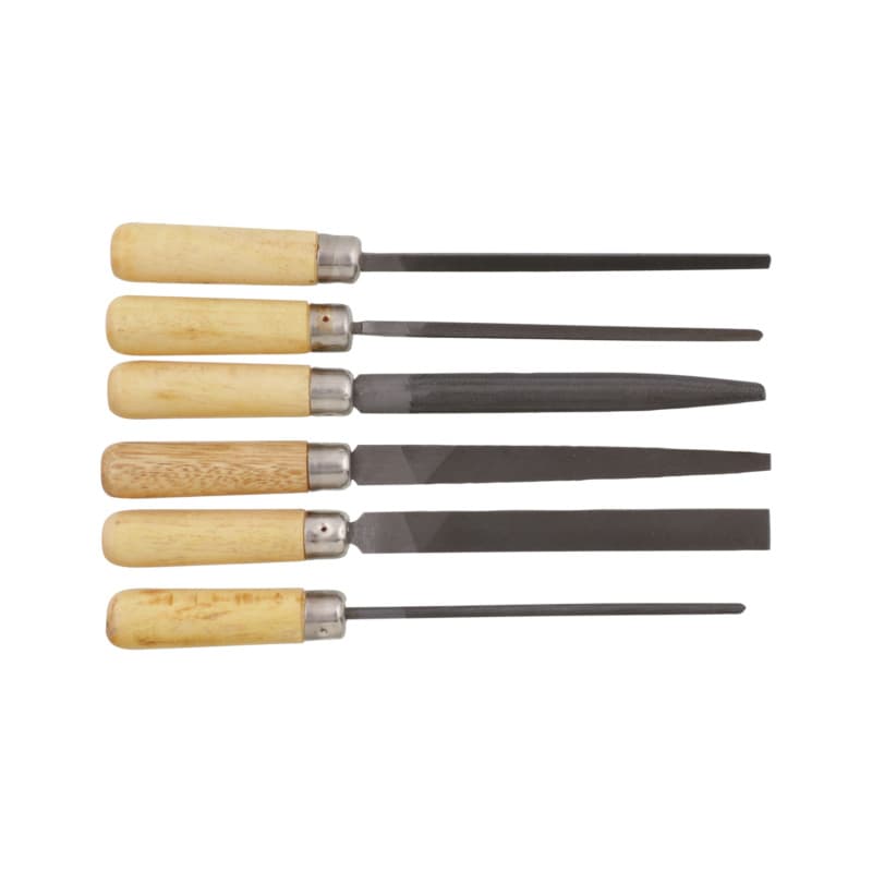 Key file set, cut 2, in metal case, 100 mm