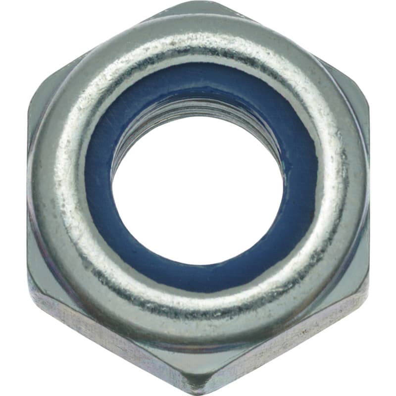 Self-locking hexagon nut, DIN 985, strength class 10, galv., 17 AF, M10