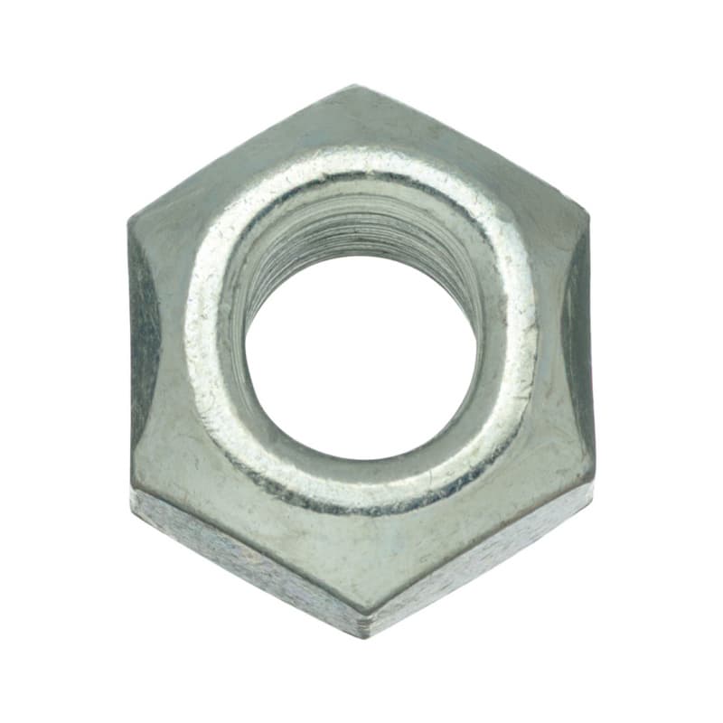 Self-locking all-metal hexagonal nut DIN 980, strength class 17, galv., 8 AF M10