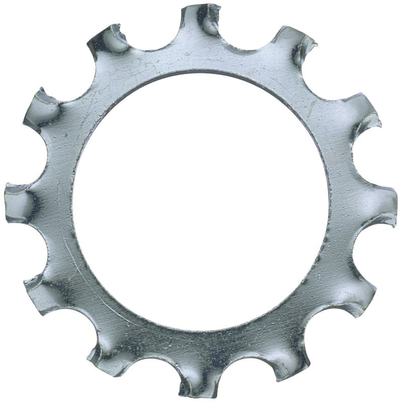 Serrated washer, DIN 6797, galvanised, type A, 10.5 mm
