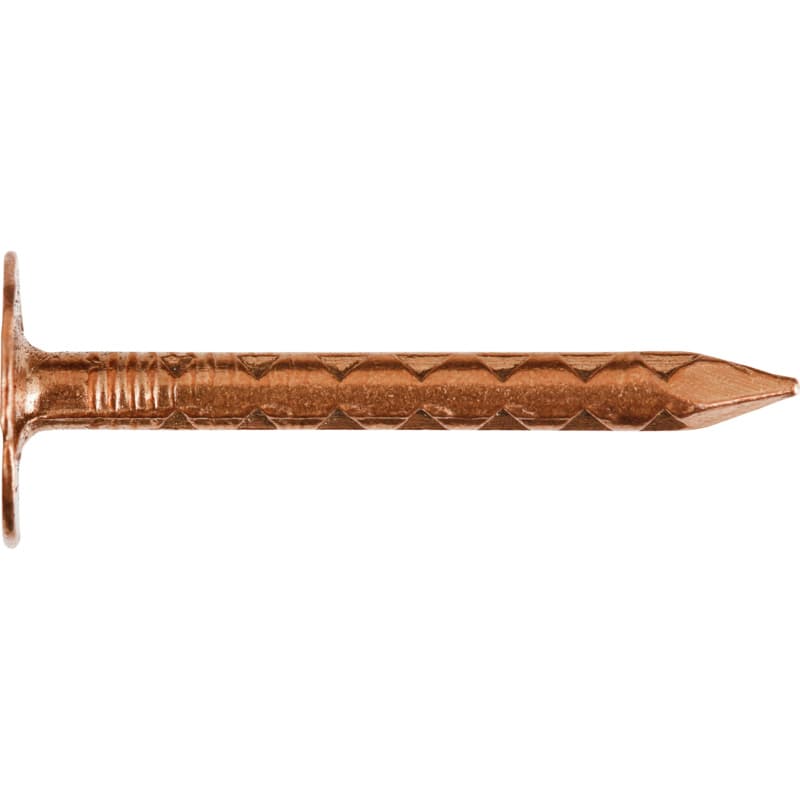 Roofing/slate nails, copper, contents: 1.0 KG 2.8 x 25