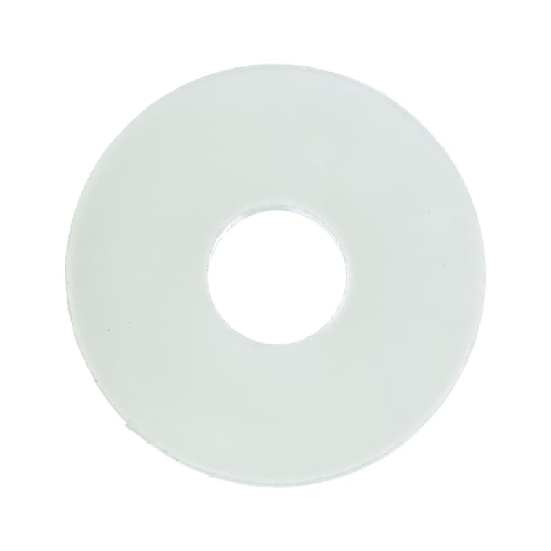 Spacer rollers, white polyethylene, 6.5 x 18 x 6.0