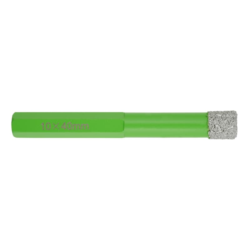 diadrill diamond drill bit, ceramic, dry, usable length 15 mm, 10 mm