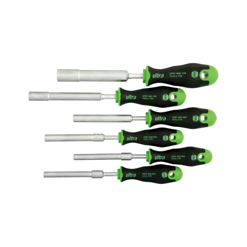 ultra hexagon head screwdriver set, 6-piece, hexagon head