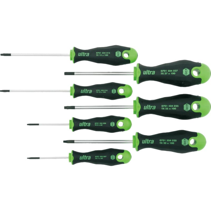 ultra TX screwdriver set, 7 pieces