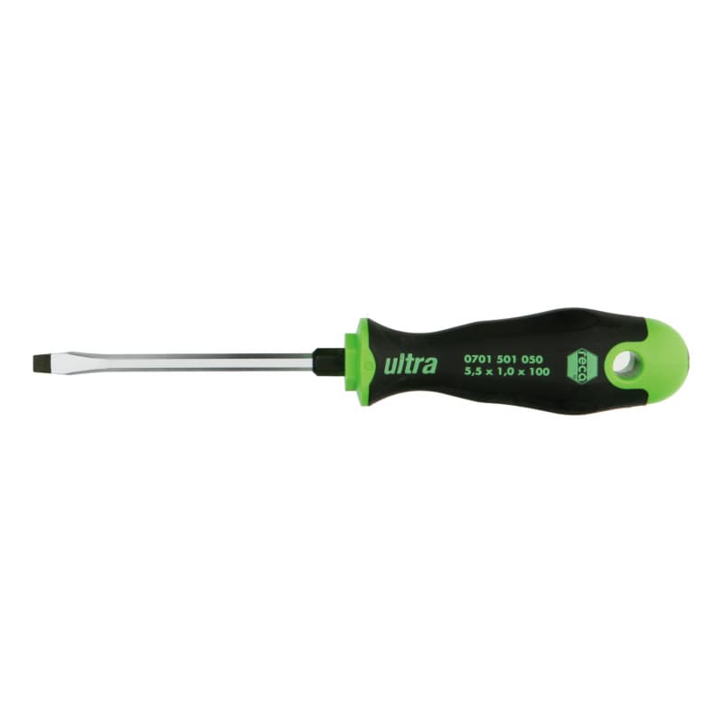 ultra screwdriver, slotted, 3-component handle 3.0 x 0.5 mm