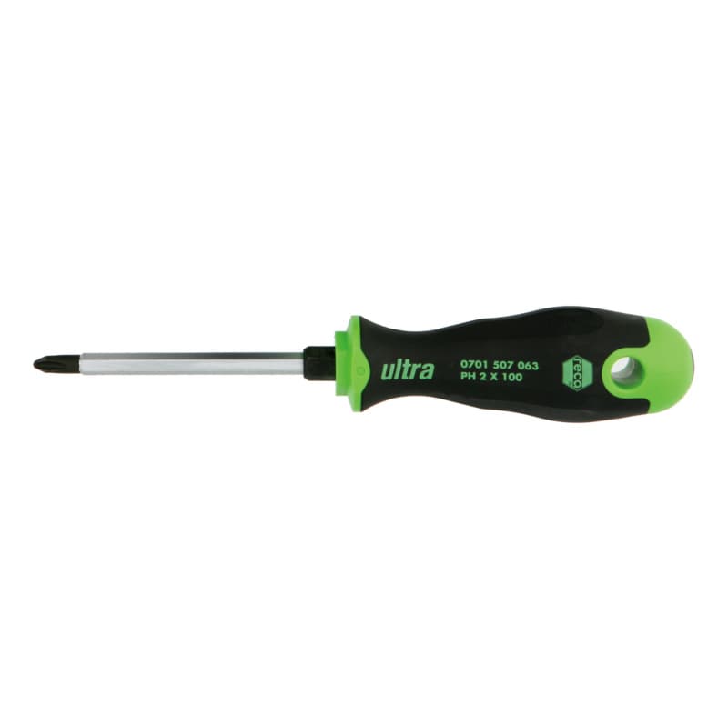 ultra screwdriver, cross slot, 3-component handle PH 1