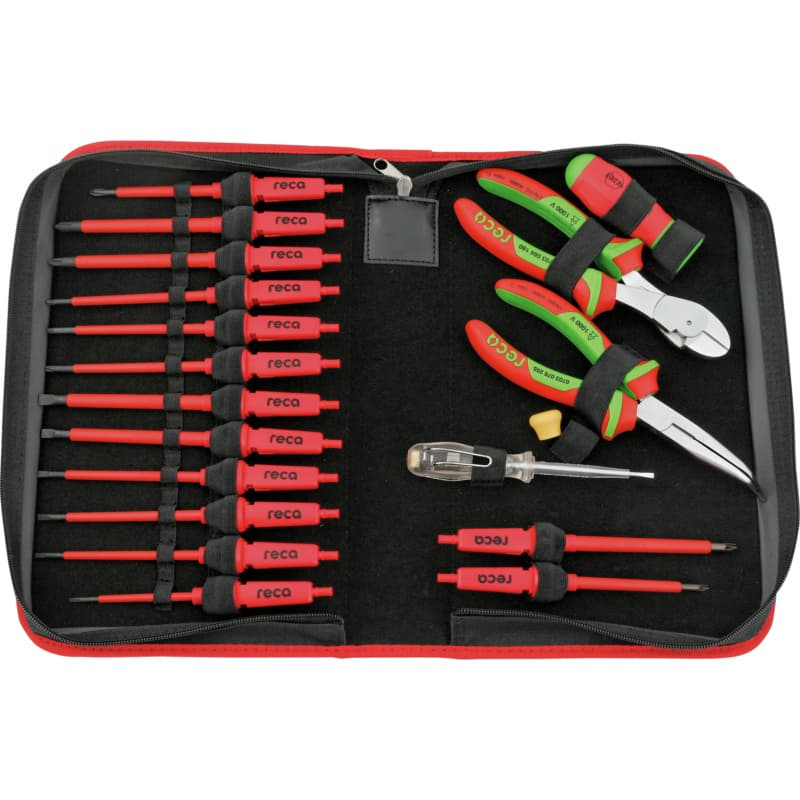 MULTI screwdriver set VDE 19 pcs., in fabric case