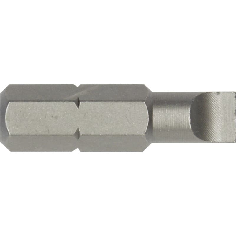 Bit 1/4" 25 mm, slotted 3.0 x 0.5 mm