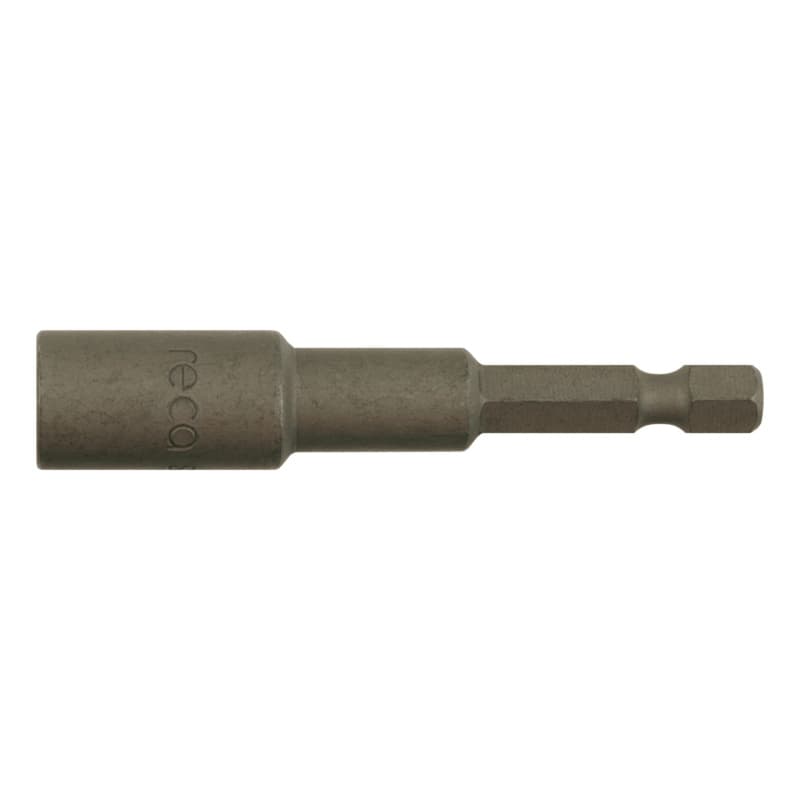 Bit nut setter 1/4", E 6.3 65 mm, with magnet 5.5 mm
