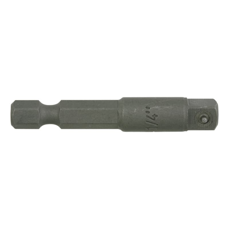 Connector 1/4'', E 6.3 50 mm, for quick-change chuck 1/4"