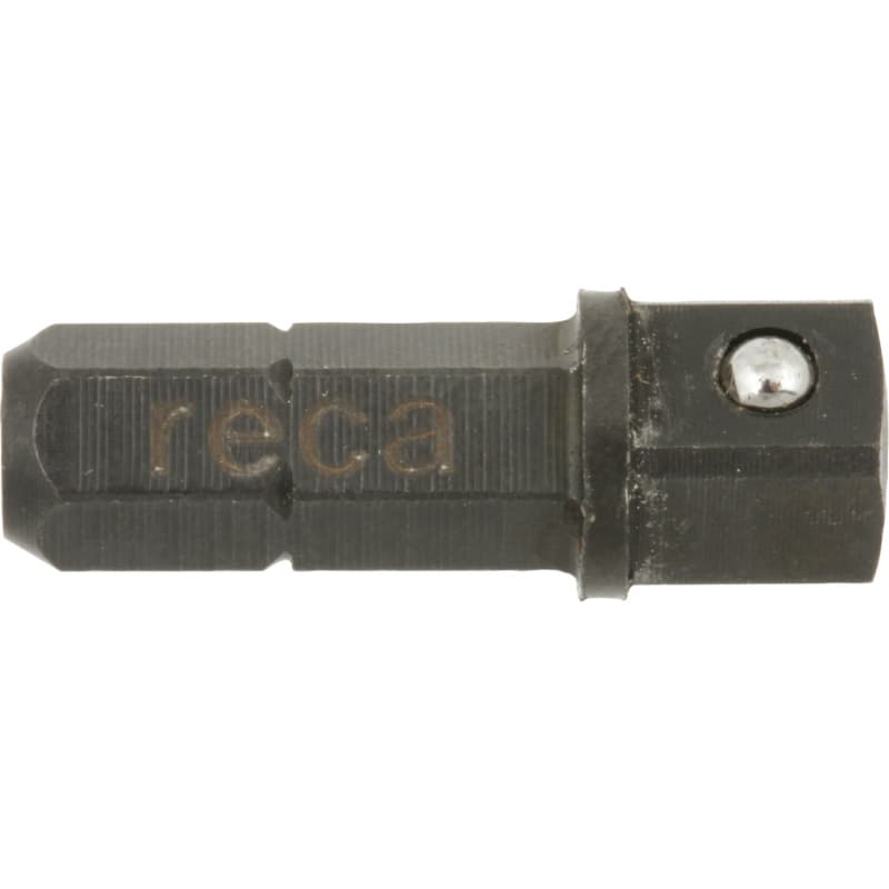 Connector 1/4" hexagon to 1/4" square