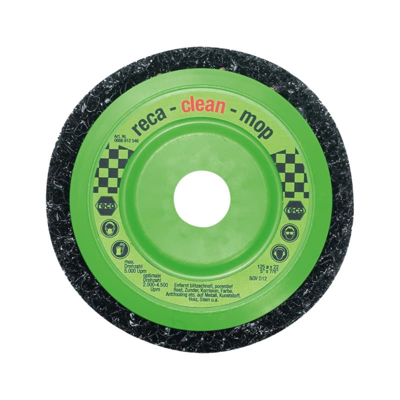 clean-mop flap wheel discs, cleaning disc, 125 mm