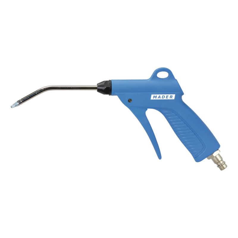 Compressed air blow-out gun, multi-channel extension nozzle, plastic