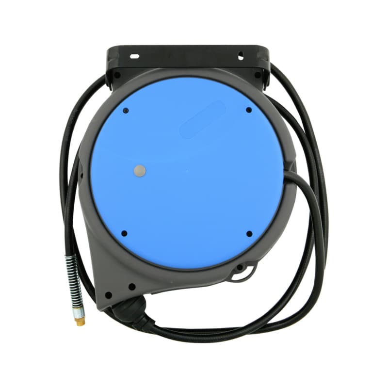 Plastic hose winder, 1/4" connection, polyurethane hose, 12/8mm