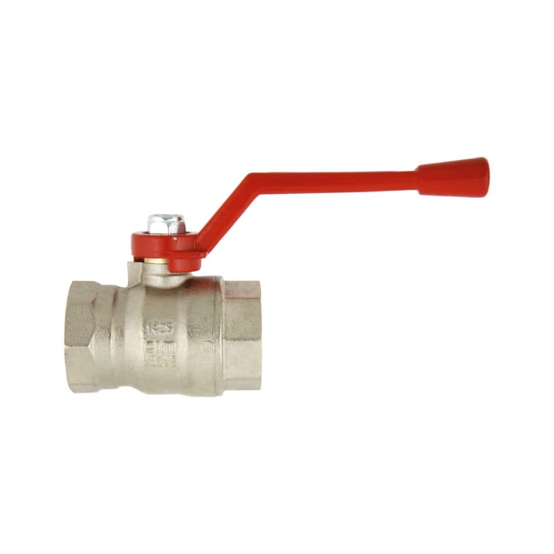 2/2-way ball valve w/nickel-plated brass FT lightweight design 30 bar 1in