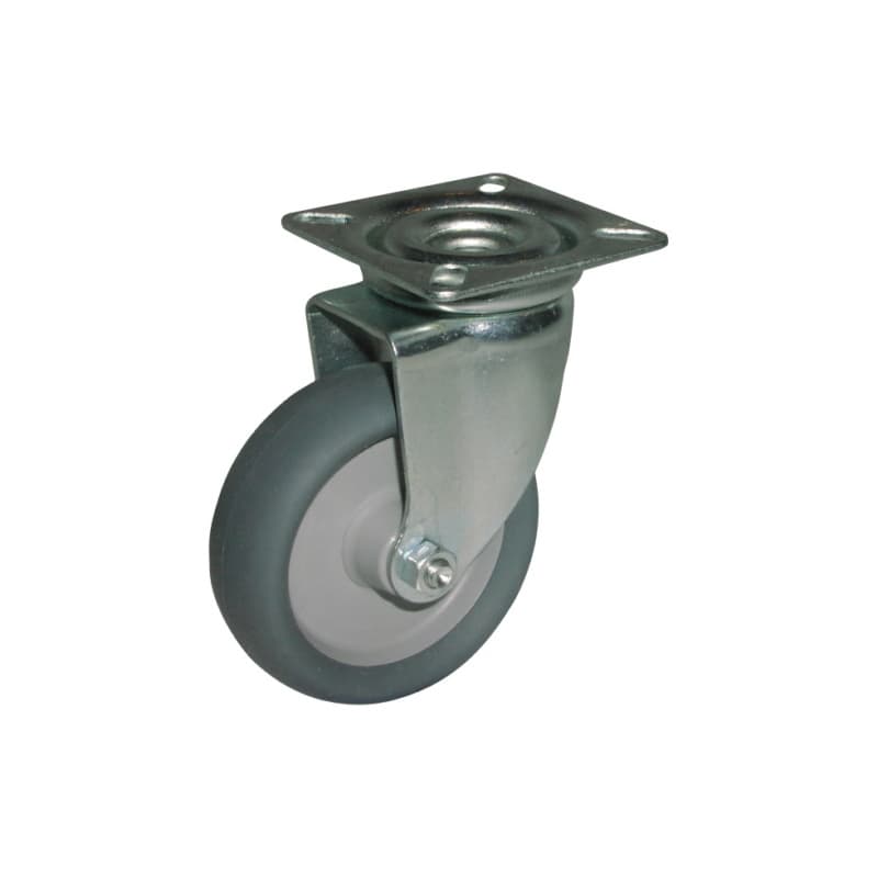 Steering roller on plate light-duty version 50 mm