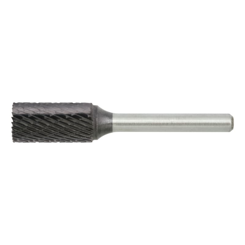 Cemented carbide milling bits, ZYA-S, cylindrical, TiAIN-coated, 12 x 25 x 6 mm