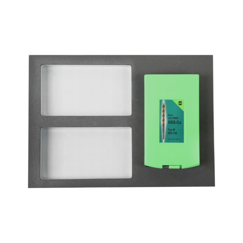 RECA inlay, small parts compartment, 3 parts, empty 283x396 mm