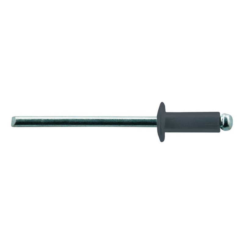 Round pan head blind rivet alu/steel, anthracite, RAL 7016, bore Ø 3.1 3.0x6.0