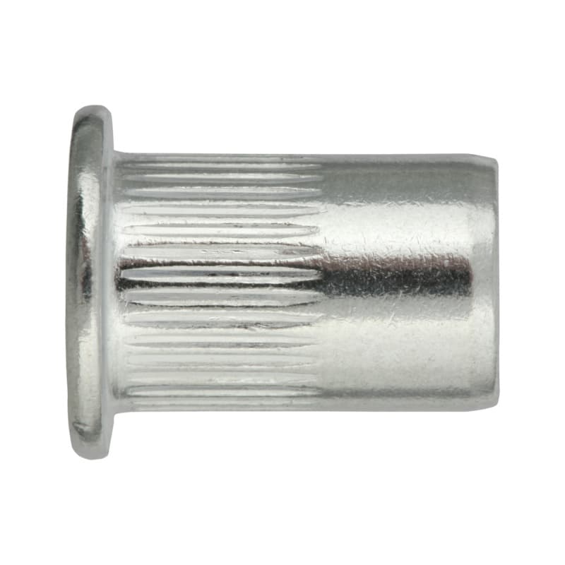 Round pan head rivet nut, aluminium, bore Ø 12.0, clamping range 0.5–3.0 mm, M10