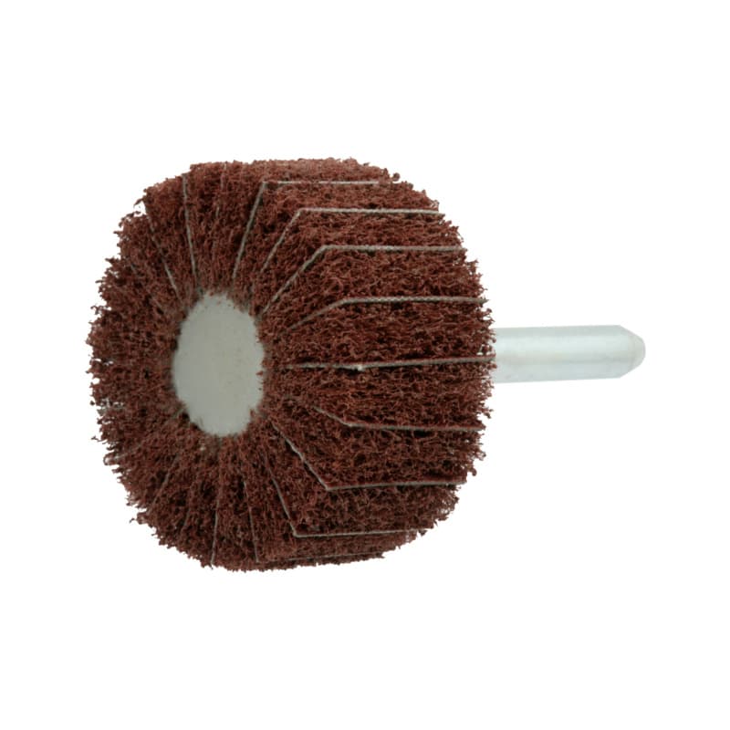 Flap wheel w/shaft combined abrasive cloth and non-woven material 40x20x6mm