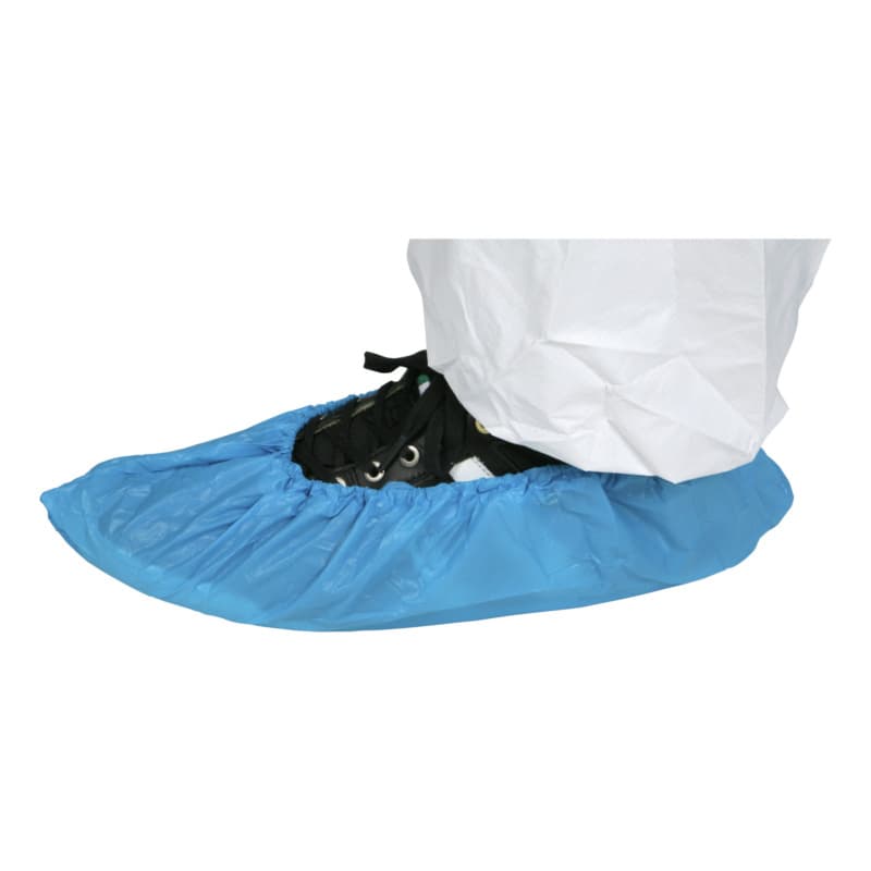Overshoes, CPE (cold pressed polyethylene), blue, standard size 41 cm
