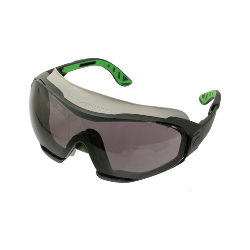 6X1 full-vision safety glasses, tinted, SoftPad technology