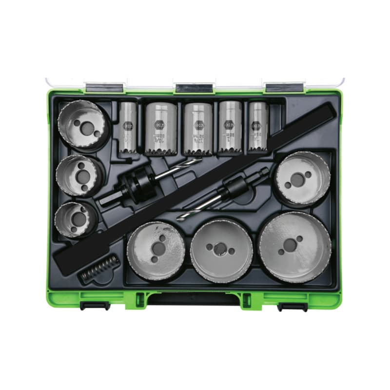 VISO extreme hole saw assortment, HSS-Co8 universal bimetal
