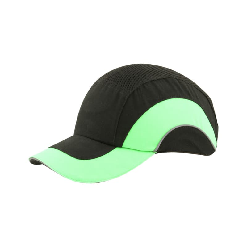 EN 812 hard hat, black/green