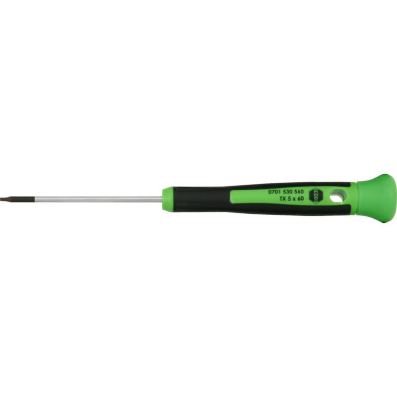 RECA precision screwdriver, Torx TX, 2-component handle, TX 5 x 60 mm