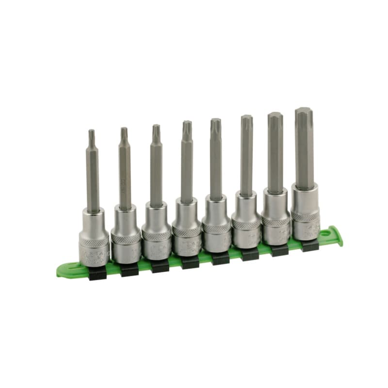 RECA socket wrench set inner TX long 1/2 inch TX socket long version, 8 pieces