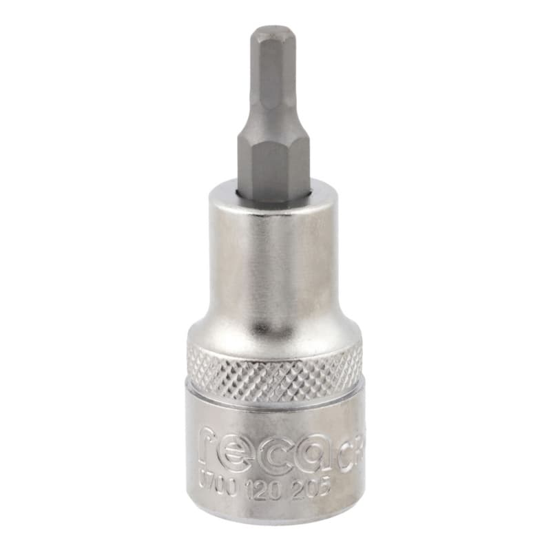 RECA 1/2" hexagon socket wrench insert, 5 mm x 60 mm hexagon socket