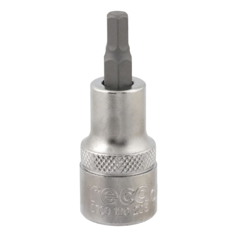 RECA 1/2" hexagon socket wrench insert, 6 mm x 60 mm hexagon socket