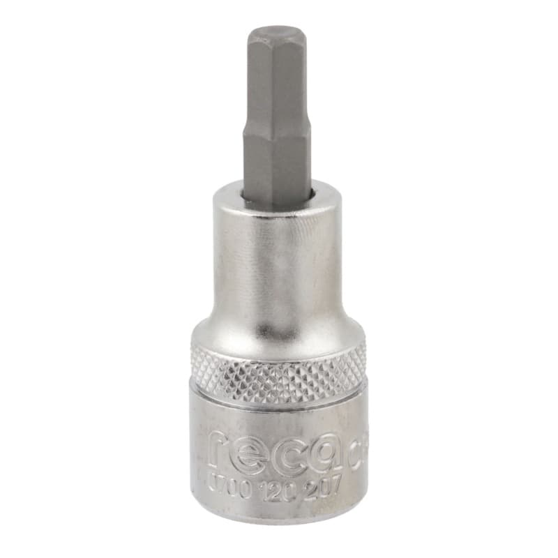 RECA 1/2" hexagon socket wrench insert, 7 mm x 60 mm hexagon socket