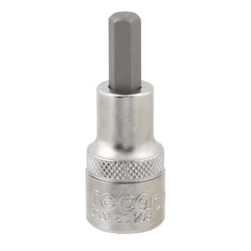 RECA 1/2" hexagon socket wrench insert, 8 mm x 60 mm hexagon socket
