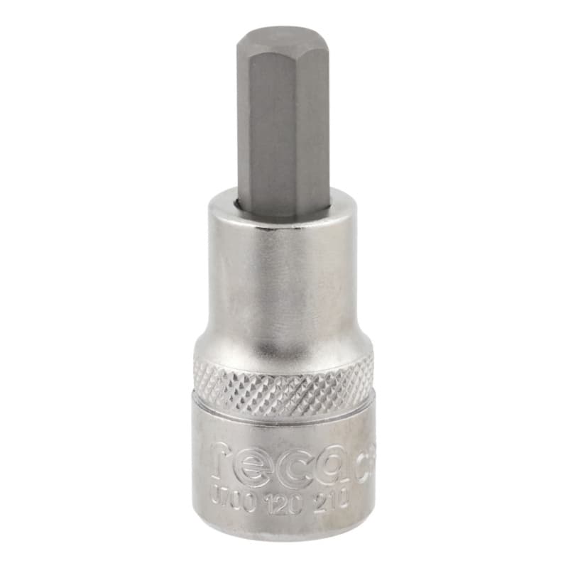 RECA 1/2" hexagon socket wrench insert, 10 mm x 60 mm hexagon socket
