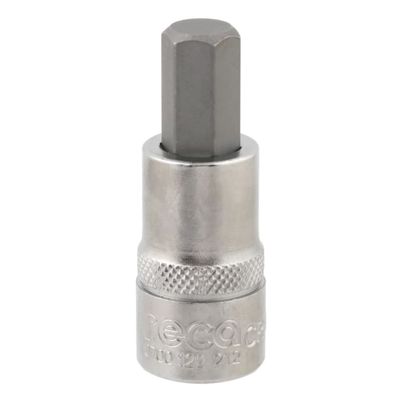 RECA 1/2" hexagon socket wrench insert, 12 mm x 60 mm hexagon socket