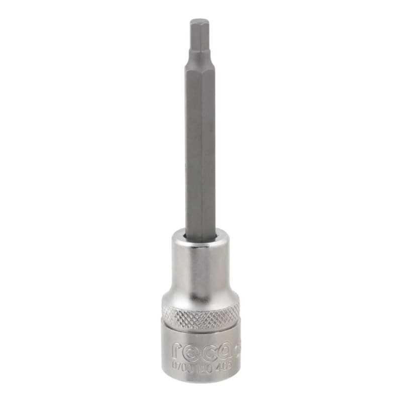 RECA 1/2" hexagon socket wrench insert, 5 mm x 100 mm hexagon socket