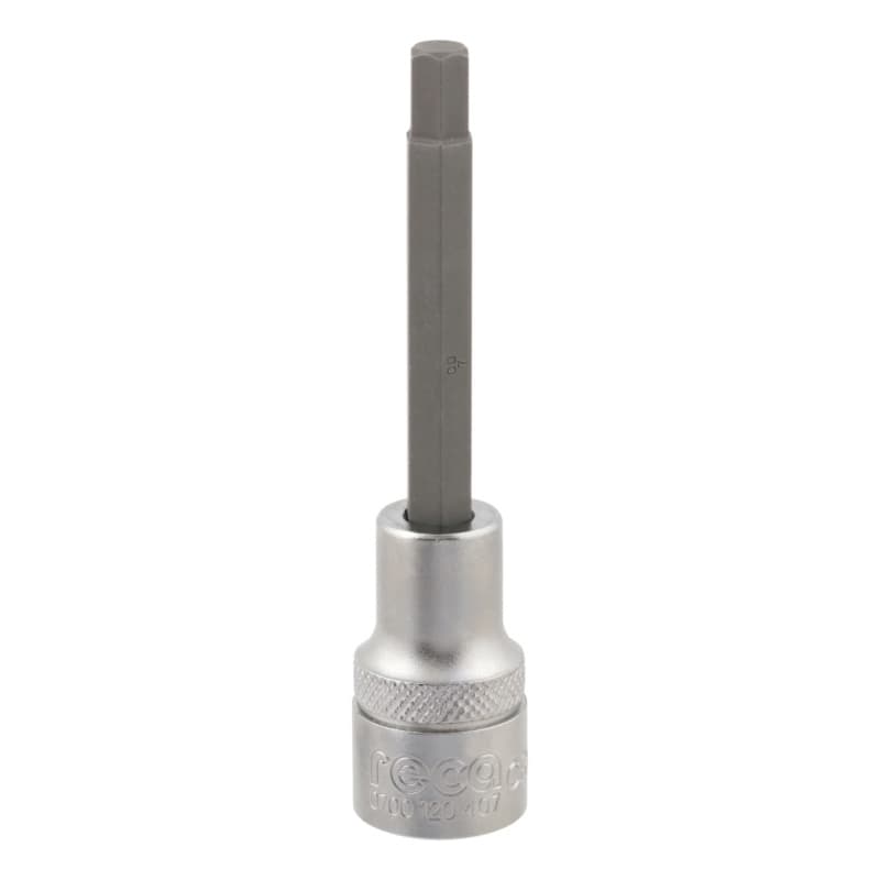 RECA 1/2" hexagon socket wrench insert, 7 mm x 100 mm hexagon socket