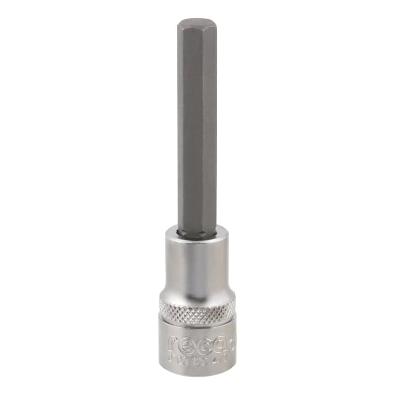 RECA 1/2" hexagon socket wrench insert, 10 mm x 100 mm hexagon socket