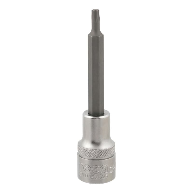 RECA 1/2" TX socket wrench insert, TX socket, long version, 25 x 100 mm TX