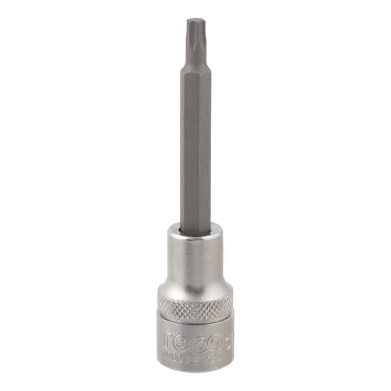 RECA 1/2" TX socket wrench insert, TX socket, long version, 30 x 100 mm TX