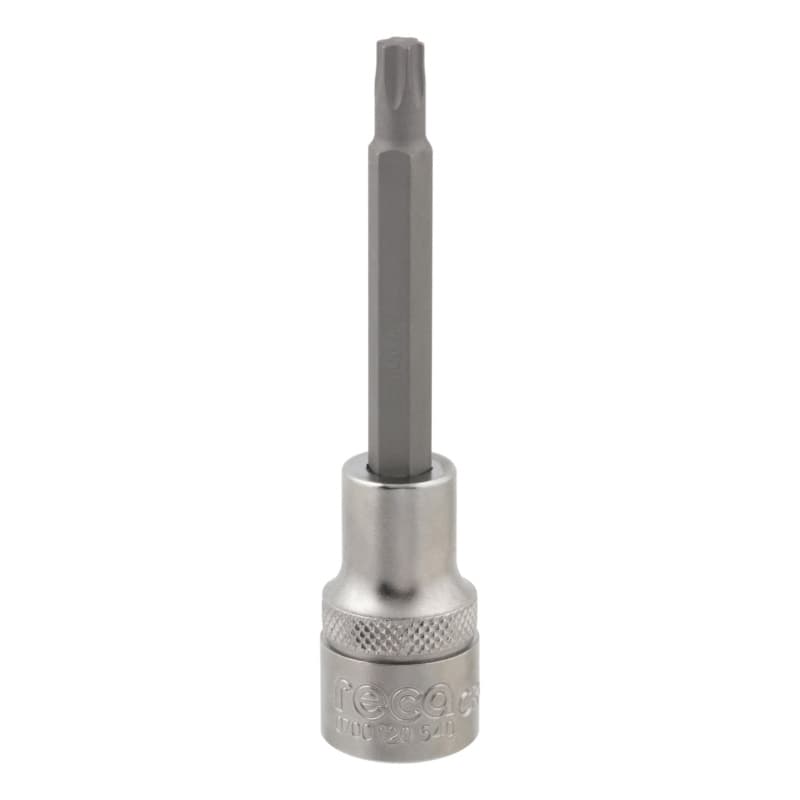 RECA 1/2" TX socket wrench insert, TX socket, long version, 40 x 100 mm TX