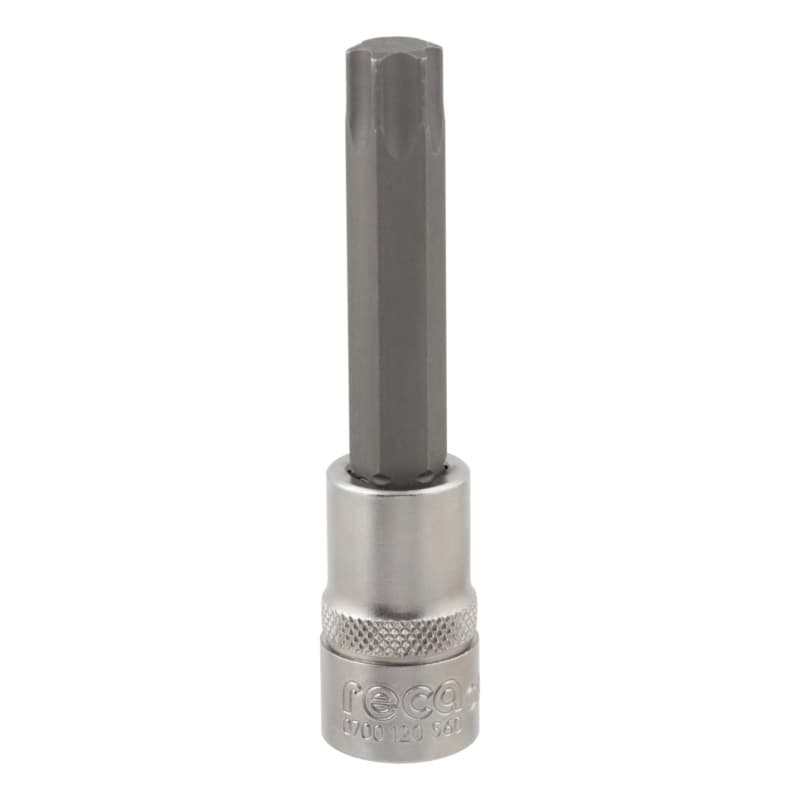 RECA 1/2" TX socket wrench insert, TX socket, long version, 60 x 100 mm TX